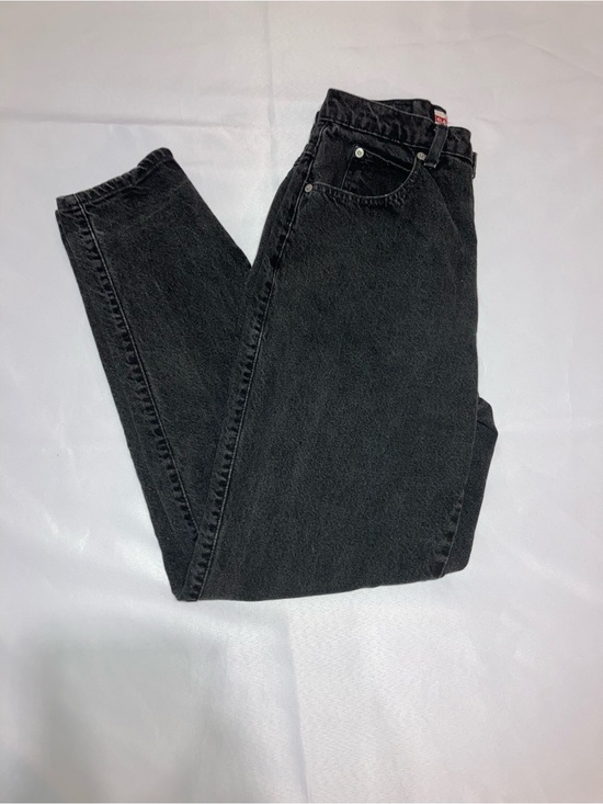 Faded Glory Denim - Faded Glory Black High-Rise Mom Jeans
